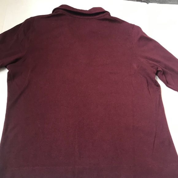 Kate Hill Petite Burgundy Top - Picture 3 of 5